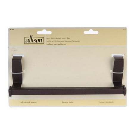 Allison Over-The-Cabinet Towel Bar, Bronze