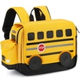 thumbnail image 1 of Mochila Bluboon para niños y niñas, preescolar, dibujos animados en 3D, amarilla, 1 of 9