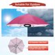 thumbnail image 2 of Sombrero Paraguas con Banda de 26" [1 Pcs] - Sombrero de Sol Plegable Manos Libres para Pesca, Jardinería, Senderismo y Camping [Rojo Rosa], 2 of 7