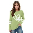 thumbnail image 4 of Kaemgyyd Toddler Baby Boy St. Patrick's Day T-Shirt Fashion Green Graphic Tee Teen Girls Long Sleeve Spring Top 3-14 Years, 4 of 5