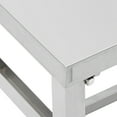 thumbnail image 6 of Stainless Steel Table for Prep & Work, 24 x 59 Inches, Folding Commercial Heavy Duty Table with Adjustable Undershelf, for Commercial Kitchen, Restaurant, Hotel and Garage, 6 of 7