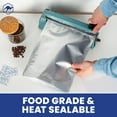 thumbnail image 7 of 30 Wallaby Stand Up Mylar Bags with Zipper - Bundle - 1 Gallon (7.5 Mil) with 30 400cc Oxygen Absorbers, 30 Labels - Heat Sealable, Food Safe, Long Term Food Storage & Survival - Silver, 7 of 7