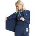 thumbnail image 2 of Cherokee Infinity GNR8 Women Scrubs Jacket Zip Front Plus Size IN320A, 3XL, Navy, 2 of 6