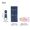 thumbnail image 2 of Uxcell #3 10 Yards Bulk Nylon Coil Zipper by the Yards with 20 Pcs Zipper Sliders and Ruler for Sewing Dark Blue, 2 of 6