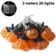 thumbnail image 1 of Decoración de luces de cadena de Halloween Luz de cadena LED en forma de calabaza alimentada por batería - 3 m de largo, 20 LED, color cálido Adepaton 2034510-3, 1 of 9