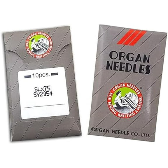 Teamwork 10 Organ SLX75 SERGER OVERLOCK 2054 16X75 Singer 14U Sewing Needle Sharp OR Ball Point Multiple Sizes! (Metric 90/14 (Ball Point)