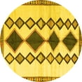 thumbnail image 1 of Ahgly Company Indoor Round Southwestern Yellow Country Area Rugs, 5' Round, 1 of 4