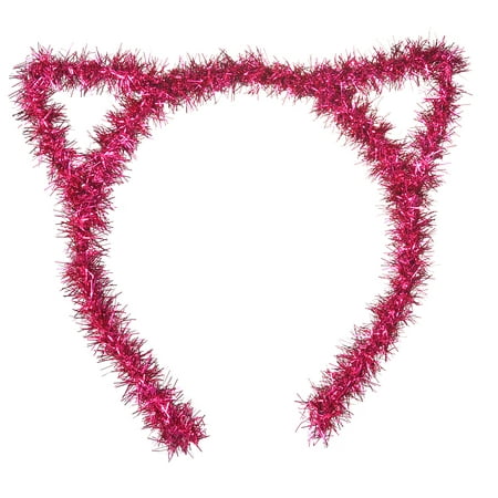 Lux Accessories Fuscia Pink Cat Ears Christmas Holiday Girls Fashion Headbands