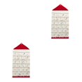 thumbnail image 4 of Ounissouiy Calendario de Adviento rellenable hecho con lona Calendario de Adviento navideño práctico y práctico rojo rojo 2Conjunto, 4 of 6