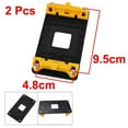 thumbnail image 4 of 2 Pcs AMD CPU Fan Bracket Base Motherboard Back Plate Stand Holder for AM2 AM2+ AM3 AM3+ FM1 FM2 Socket, Yellow, 4 of 6