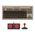 thumbnail image 1 of 8BitDo Clavier Mécanique Rétro, Bluetooth/2.4G/USB-C Clavier de Jeu Échangeable à Chaud avec 87 Touches, Double Boutons Super et Super Bâton pour Windows et Android - Édition C64, 1 of 7