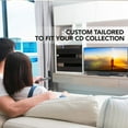 thumbnail image 4 of Stock Your Home CD Storage Box, Organizer Shelf for Movie Cases, DVDs, Cassette Tape Display Stand, Disc Holder Can Store Up to 40 CDs, Faux Leather (Brown), 4 of 7