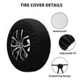 thumbnail image 3 of Kdxio Spare Tire Cover for RV Trailer, Waterproof Wheel Cover,Camper Spare Tire Cover Fit for Rv SUV Truck Travel Trailer 15 inch-Christmas Gold Deers1, 3 of 8