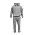 thumbnail image 3 of Luvrsol Big & Tall Men Athletic 2-Piece Lounge Tracksuit Solid Long Sleeve Hooded Top & Daily Wear Jogger Pants S-3XL, 3 of 9