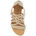 thumbnail image 5 of Journee Womens Hanni Gladiator Flat Sandals, Widths Available, 5 of 10