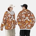 thumbnail image 6 of Kll Floral Hippie Mushrooms Print Men'S Women’s Upf 50+ Sun Protection Outdoor Hoodie Jacket Long Sleeve Fishing Hiking Performance Shirt- X-Large, 6 of 8