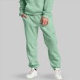thumbnail image 2 of TOWED22 Men's Fleece Sweatpants Lightweight Cotton Tapered Joggers Workout Running Sweat Pants with Pockets(Light Green,L), 2 of 4