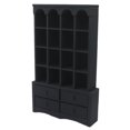 thumbnail image 1 of Estantería para casa de muñecas, accesorios de mobiliario, juego de simulación, decoración, armario versátil, mini estantería para casa de muñecas Negro, 1 of 5