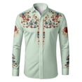 thumbnail image 4 of FINALGANG Boys Western Cowboy Shirt Kids Long Sleeve Shirts Printed Regular Fit Dress Shirt Boys' Button Down Shirts Western Festival Party Tops 8-9 Years, 4 of 4