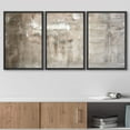 thumbnail image 3 of wall26 Framed Canvas Print Wall Art Set Gray &amp; White Brushstroke Color Field Abstract Shapes Illustrations Modern Art Chic Colorful Ultra for Living Room, Bedroom, Office - 16&quot;x24&quot;x3 Bl, 3 of 5