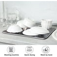 thumbnail image 7 of Wolf Print Dish Drying Mat for Kitchen Counter, Ultra Absorbent Reversible Microfiber Dishes Drying Rack Pad Heat-resistant Mats 16x18in, 7 of 7