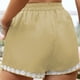 thumbnail image 4 of Pantalones cortos de verano de moda para mujer, pantalones cortos de cintura elástica con bolsillos florales y vendaje sexy Fridja  fhjkhfk459220, 4 of 9
