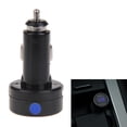 thumbnail image 2 of Df-01-V Cargador De Encendedor De Cigarrillos Con Voltímetro Para Automóvil Pantalla Digital Azul, 2 of 9