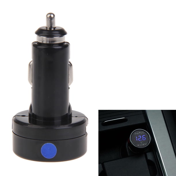 Sywqhk DF-01-V Cargador de encendedor de cigarrillos con voltímetro para automóvil Pantalla digital azul