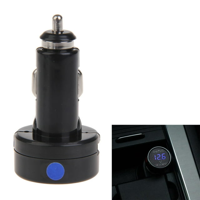 Voltímetro de Coche FLhrweasw Cargador de Encendedor de Cigarrillos Pantalla Digital Azul