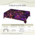 thumbnail image 5 of Glow in Dark Splatter Neon Tablecloth Rectangle Waterproof Spill-Proof Table Cloth Cover For Kitchen Dining Farmhouse Party Wedding Outdoor Picnic Camping 54x72in, 5 of 7