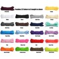 thumbnail image 2 of Shoelaces Handshop, semicircular, 6 mm, azul marino, 115 cm, para zapatillas, 2 of 7