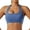 Blue, variant on Holiday Clearance! ZVNAΖH Women Seamless Halter Sports Bra Open Back Workout Bras