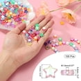 thumbnail image 2 of Uxcell 11mm Crystal Star Beads, 100 Pcs Acrylic Star Bead, Pink, 2 of 5