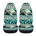 thumbnail image 5 of XYZCANDO Turtle Print Car Seat Covers Soft Decorative Car Front Seat Covers Interior SUV Front Seats, Anti-Slip Auto Interior Decor Van Sedan, 5 of 10
