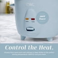 thumbnail image 2 of COOK WITH COLOR Rice Cooker, 6-Cup with Tempered Glass Lid, Blue, 2 of 8