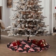 thumbnail image 4 of Sikiie New Year Flamingo Christmas Tree Skirt, Christmas Tree Decorations, Christmas Decor, Tree Mat Decoration(30-48IN)-36", 4 of 6