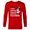 New Red, variant on Disney Minnie Mouse Holiday Very Merry Merry Merry Christmas - Long Sleeve T-Shirt for Men - Customized-New Red