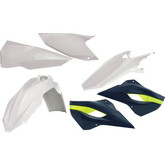 Acerbis White/Black Complete Plastic Body Kit (2393445135)