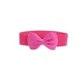 thumbnail image 2 of INSPIRE CHIC Women's Bowknot Elastic Belts, 2.4" Width Elegant Cute Stretchy Cinch Waistband for Dress Wedding 24 - 32" Fuchsia, 2 of 7