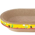 Pet Cat Scratcher Bowl Oval Corrugated Cat Scratching Pad Nest Training