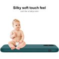 thumbnail image 4 of iPhone Xs Max Case with Screen Protector,Soft Liquid Silicone Gel Rubber Bumper Cover,Slim Fit Shockproof Protective Phone Case for iPhone Xs Max Pine Green, 4 of 8