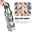 thumbnail image 4 of Yayeee 20oz Insulated Water Bottle Double Wall Stainless Steel with Flip Straw Lid, Cats and Hearts, 4 of 7