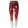 thumbnail image 3 of MKLEKYY Leggings para mujer, mallas con estampado navideño, leggings deportivos de yoga de control para mujer, leggings de cintura alta, 3 of 3