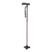 HurryCane Freedom Edition Folding Cane with T Handle, Pastel Pink