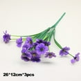 thumbnail image 2 of 3Pcs Five-forked Violet Outdoor Simulation Flower Porch Decorative Flowers, 2 of 6
