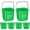 Green, variant on 6 Pcs 6 Quart Green Cleaning Bucket for Home, Commercial, Restaurant, Kitchen, Office, School - Sanitizing Square Bucket