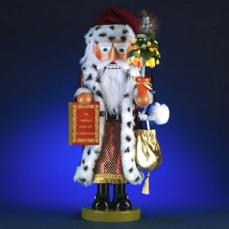 Steinbach 12 Days Of Christmas Kurt Adler 17.5-Inch Limited Edition Steinbach Twelve Days of Christmas Musical Pear Tree Santa Nutcracker ()