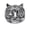 Silver Black, variant on Men's Stainless Steel Vintage Personalized Creative Animal Tiger Head Punk Ring Gold Black Size 10