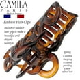 thumbnail image 4 of Camila Paris CP1380 French Hair Clip for Women, 3.25 inch Girls Hair Claw Clips Jaw Tortoise Cellulose, Fashion Durable and Styling Hair Accessories for Women, Strong Hold No Slip Grip, Made in France, 4 of 47