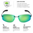 thumbnail image 2 of Xagger Polarized Rimless Driving Sunglasses for Men Metal Frame Anti-Glare UV400 Protection Sun Glasses, 2 of 6